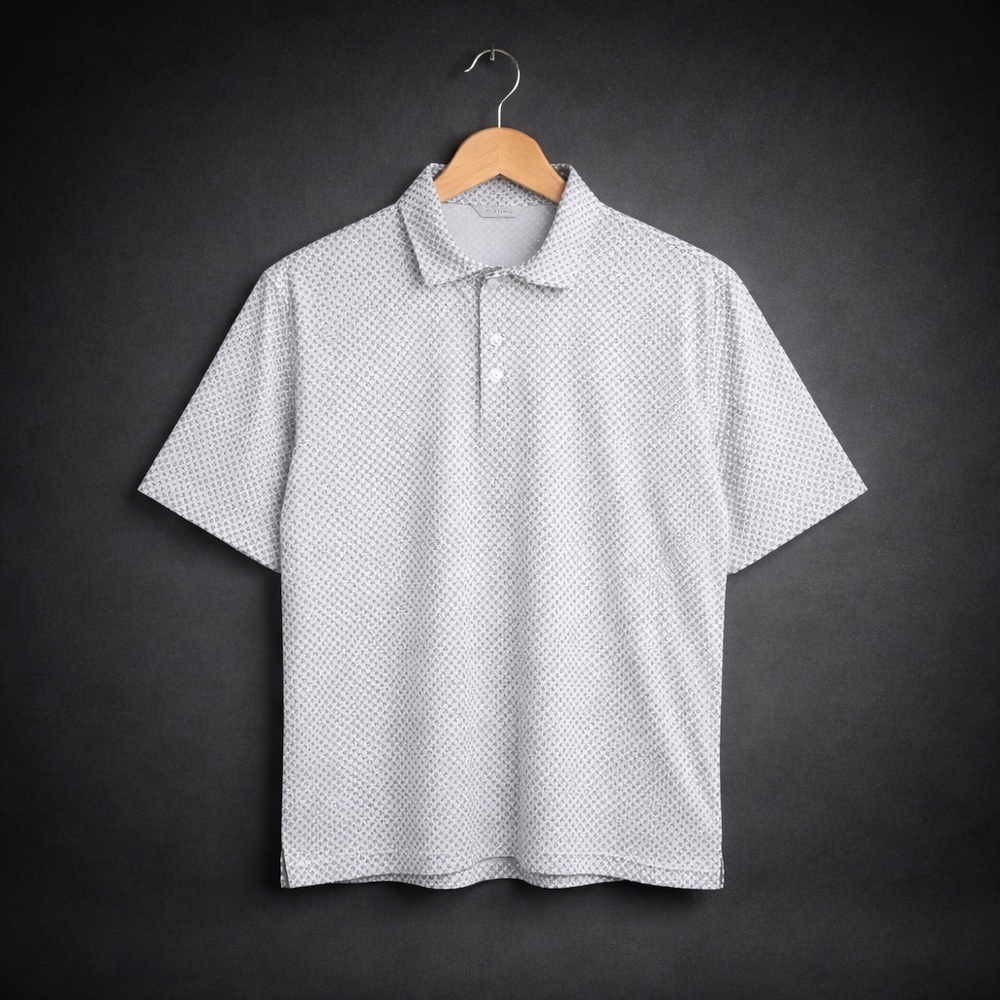 Fairway & Greene Performance Golf Polo Short Sleeve XXL White Blue USA Made